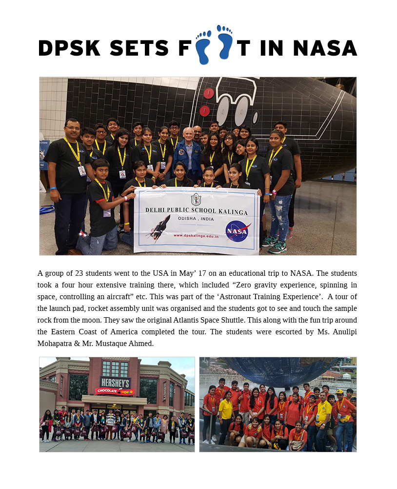 USA NASA Trip - DPS Kalinga